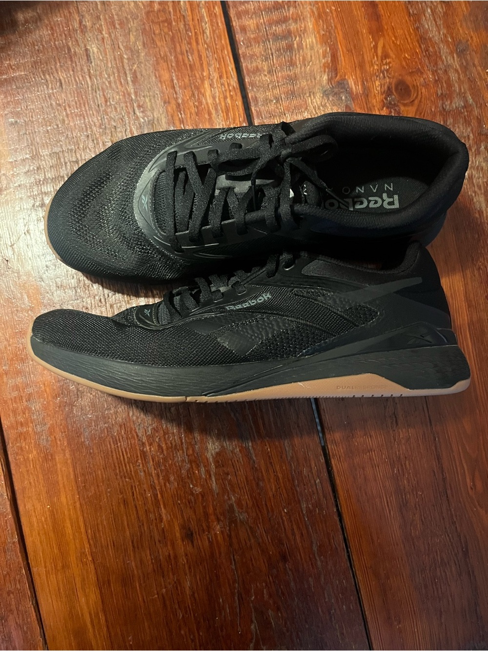 Reebok Nano X5 Men’s Black Athletic Shoes with Tan Outsole